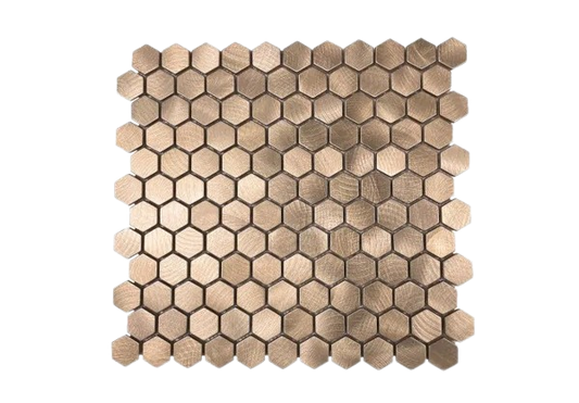 Hexagon Bronze Mozaiek