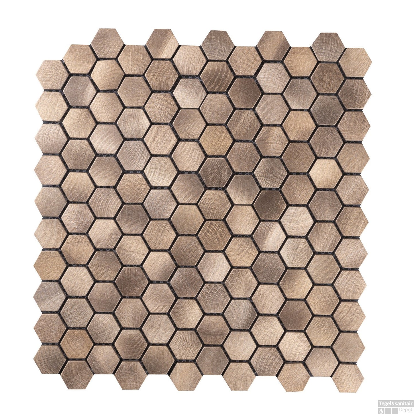 Hexagon Bronze Mozaiek