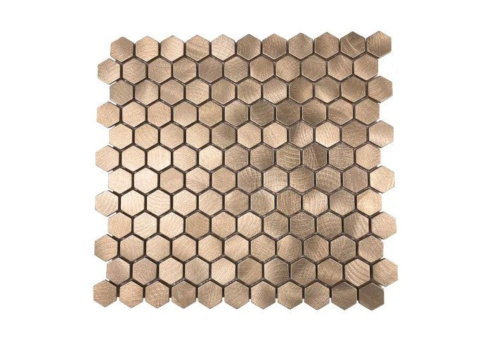 Hexagon Bronze Mozaiek