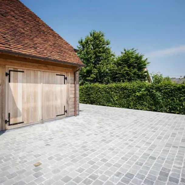 Kasseien Kandla Grey 10x10-14x14x5-7cm -20x14x5-7cm en 20x14x3-5cm