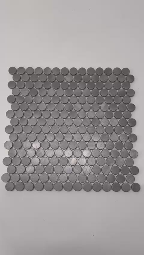 art 730 Reflections Gun Metal Penny Round 19mm