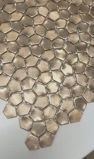 Mozaiëk Crazy Pattern Gold 4mm