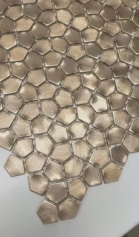 Mozaiëk Crazy Pattern Gold 4mm