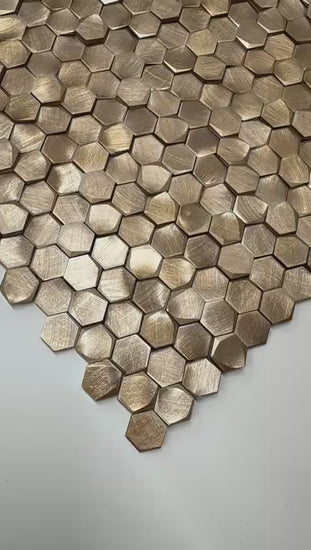 Colonial L Antik Hexagon 10mm Gold 3D 4-8mm