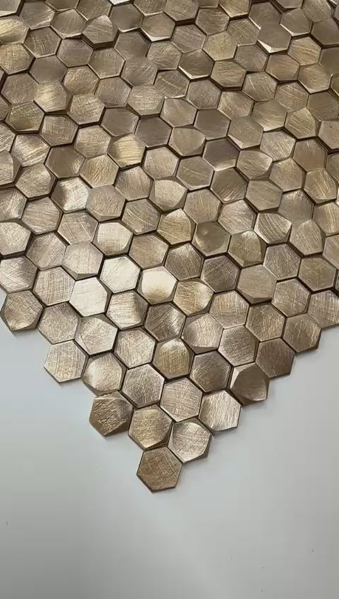 Colonial L Antik Hexagon 10mm Gold 3D 4-8mm